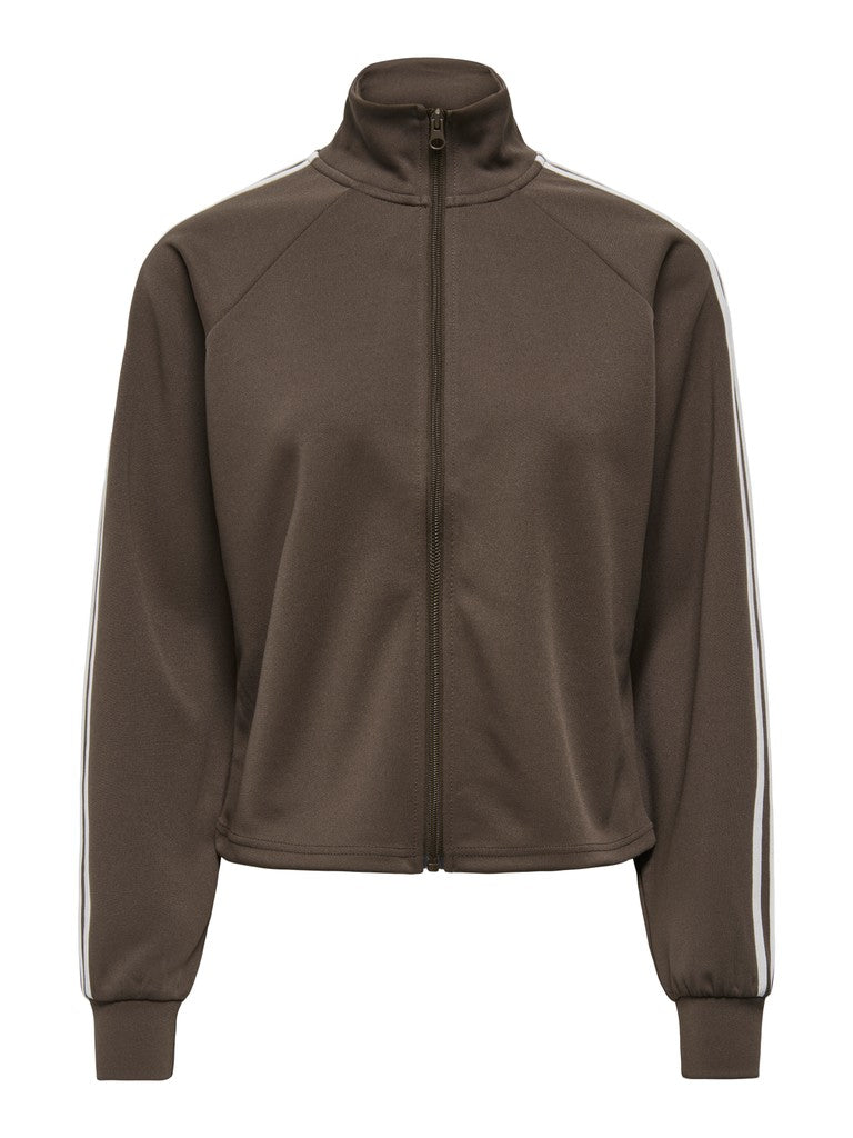 ONLY Cayla Zip Neck Sweatshirt | Bracken