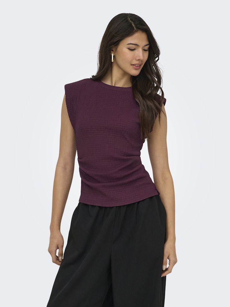 ONLY Debbie S/S Shoulder Top | Fig