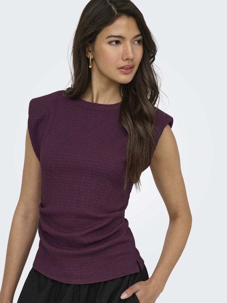 ONLY Debbie S/S Shoulder Top | Fig