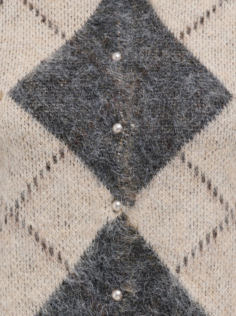 ONLY Noeme LS O-Neck Cardigan | Oatmeal