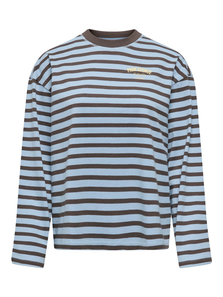 ONLY Freja L/S Stripe Top | Blue
