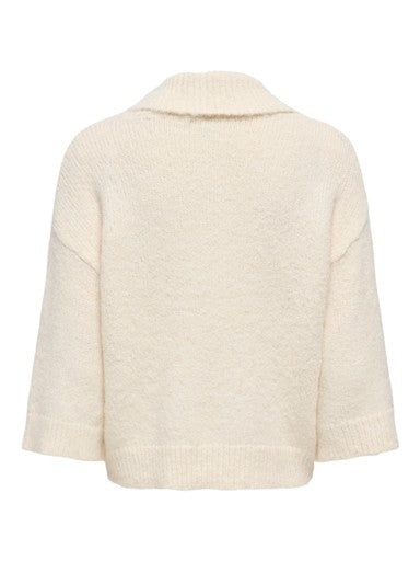 Only Maggie 3/4 Wide Sleeve Zip Cardigan | Birch 15375131