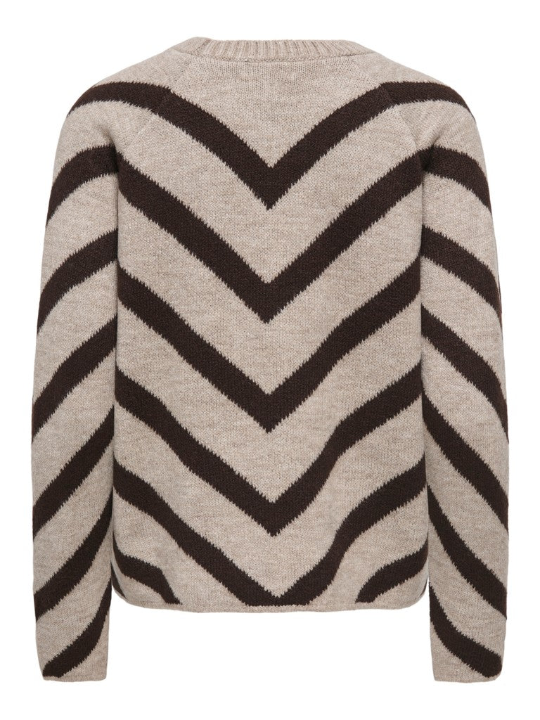 Only Eliza L/S Pullover | Coffee