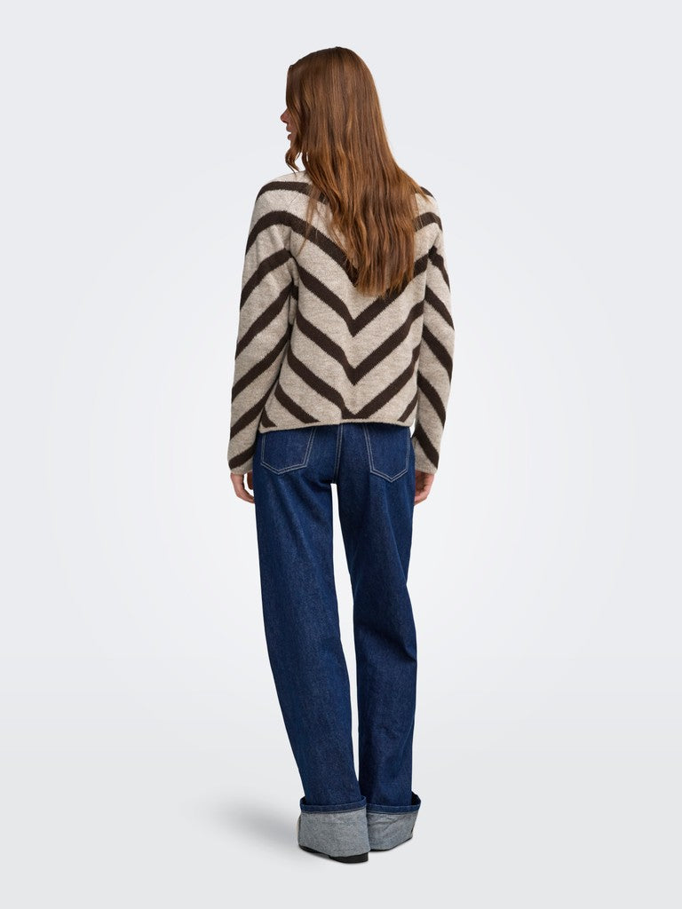Only Eliza L/S Pullover | Coffee