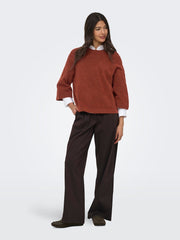ONLY Batwing Knit Pullover Rust – additional view