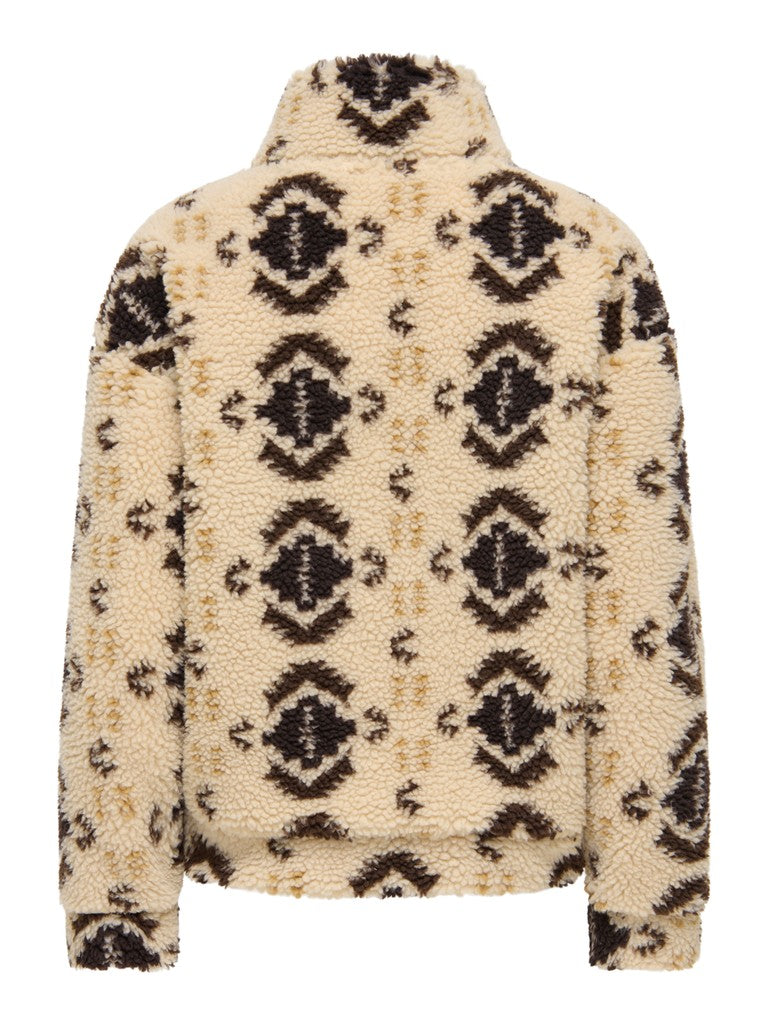ONLY New Janne L/S Half Zip Fleece  | Earth