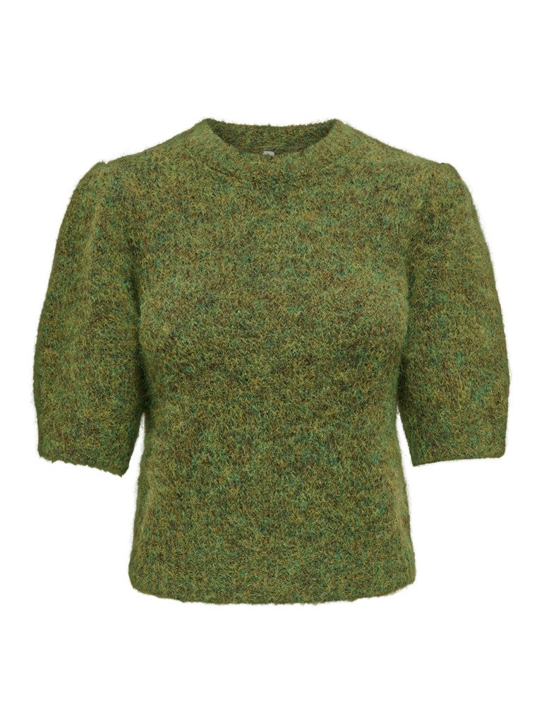 ONLY Nellie SS O-Neck Knit Pullover | Forest