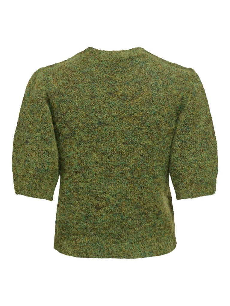 ONLY Nellie SS O-Neck Knit Pullover | Forest
