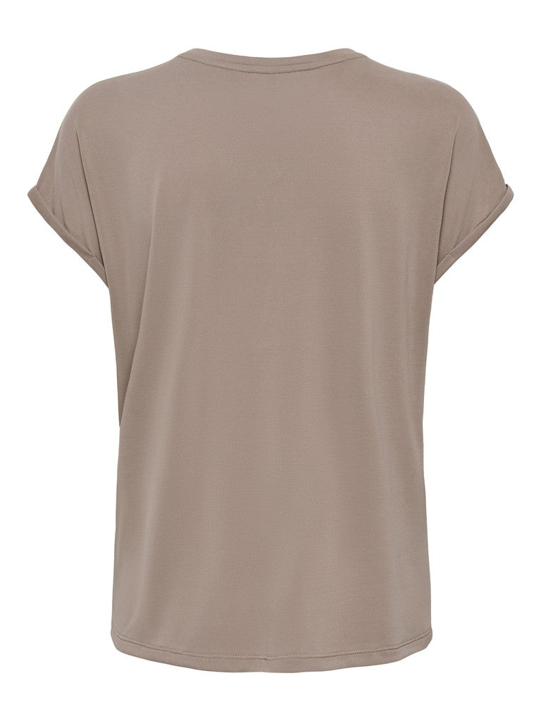 ONLY Free New Round Neck T-Shirt | Taupe