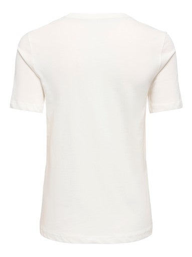Only Jingle Xmas Short Sleeve Rhinestone T-Shirt | White 15380813