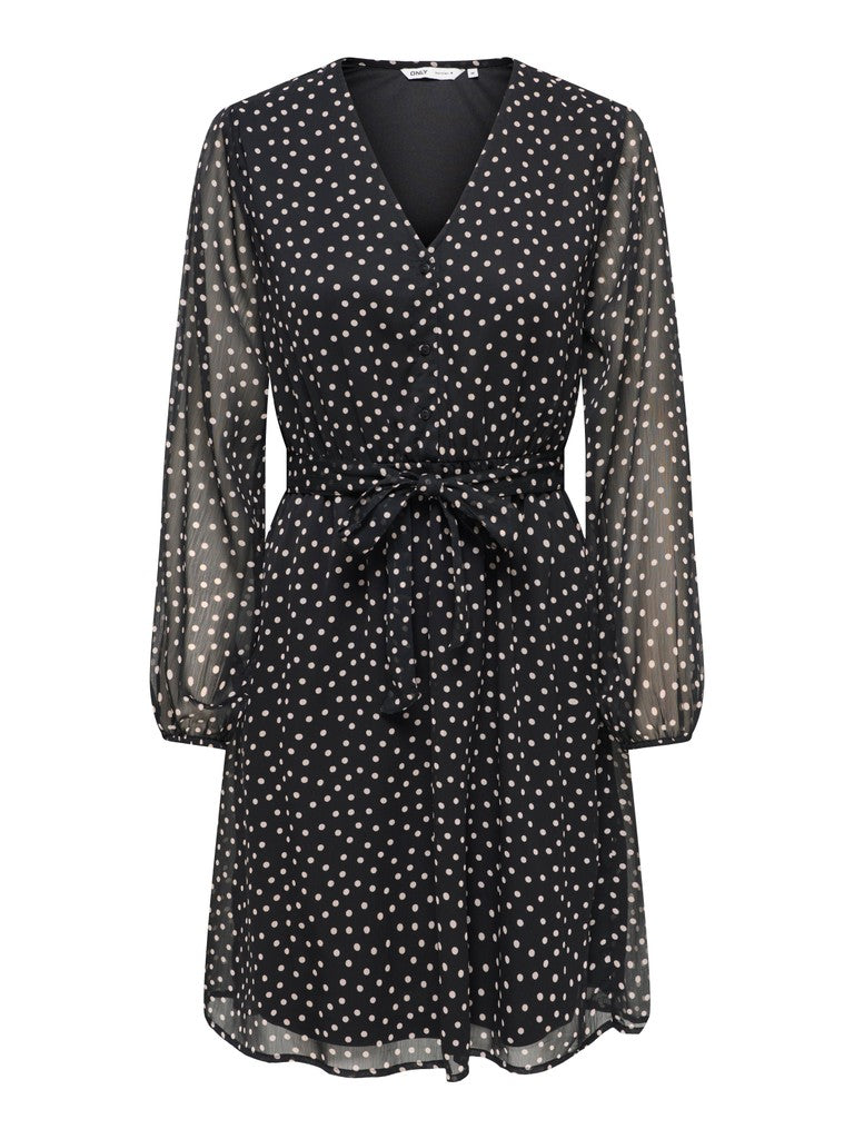 ONLY Cera Life 3/4 Short Dress | Black