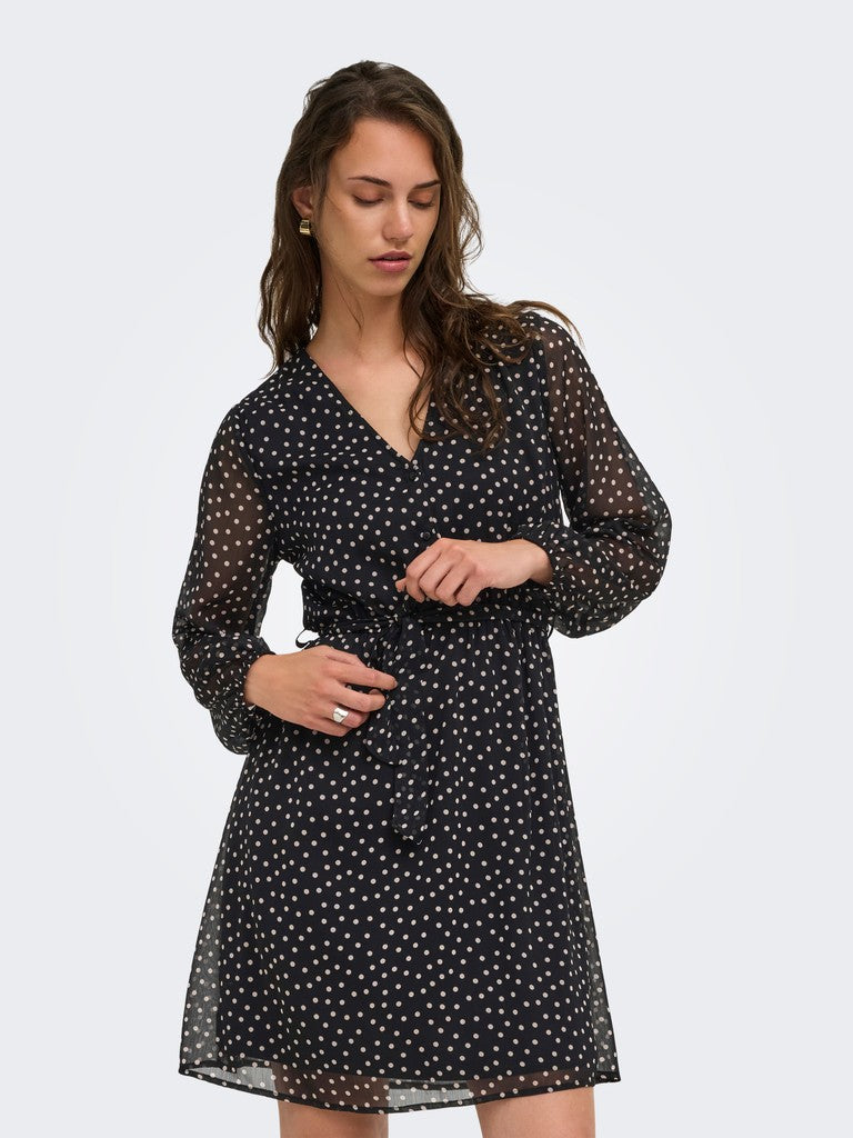 ONLY Cera Life 3/4 Short Dress | Black
