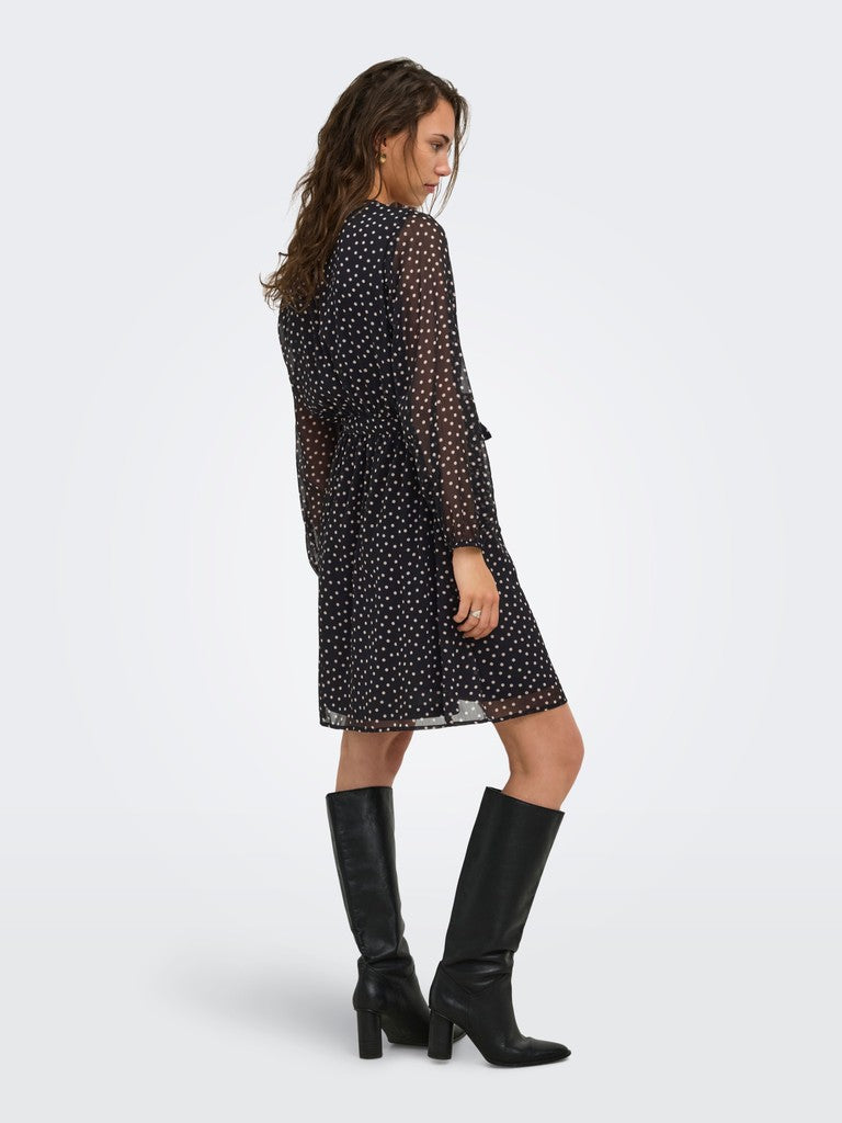 ONLY Cera Life 3/4 Short Dress | Black