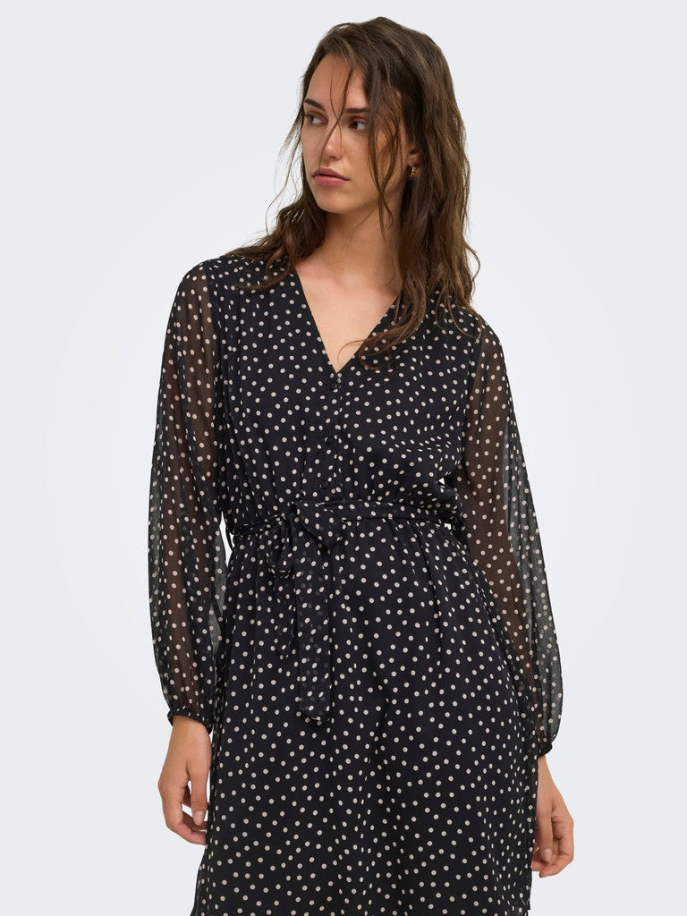 ONLY Cera Life 3/4 Short Dress | Black