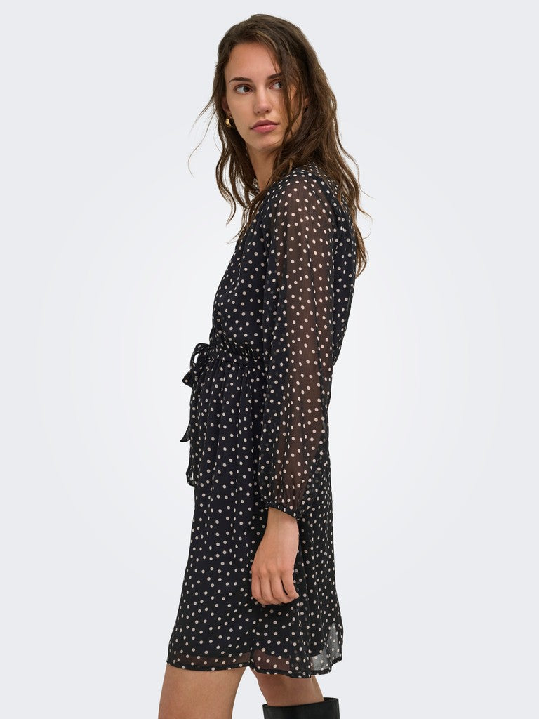 ONLY Cera Life 3/4 Short Dress | Black