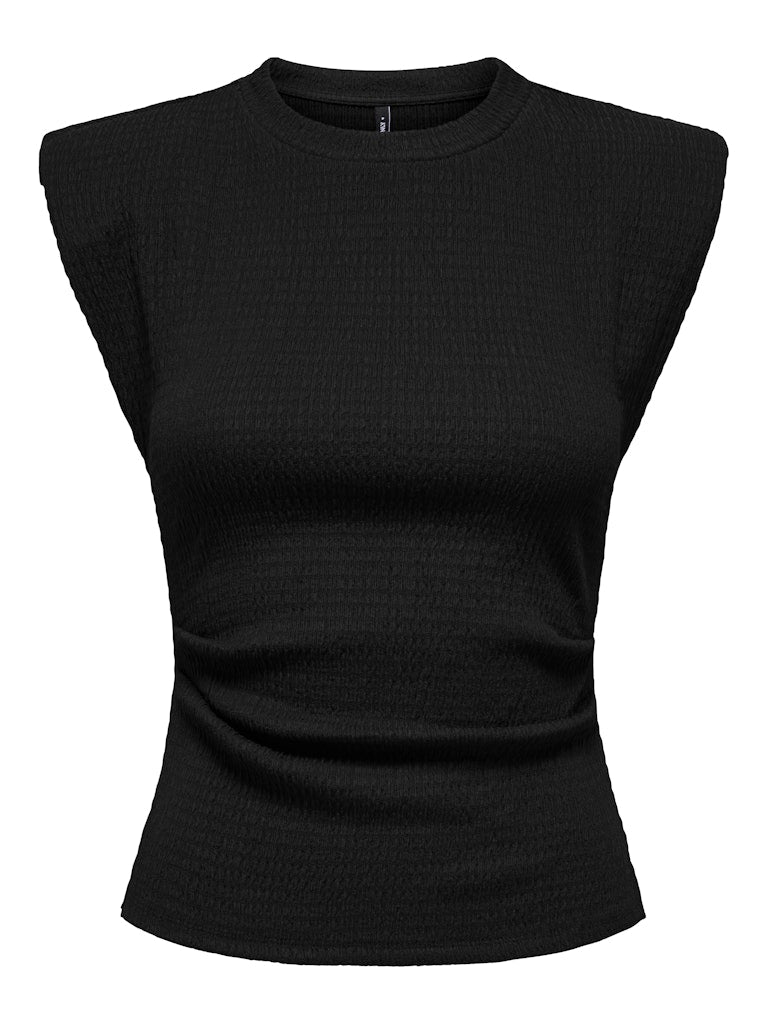 ONLY Debbie S/S Shoulder Top | Black