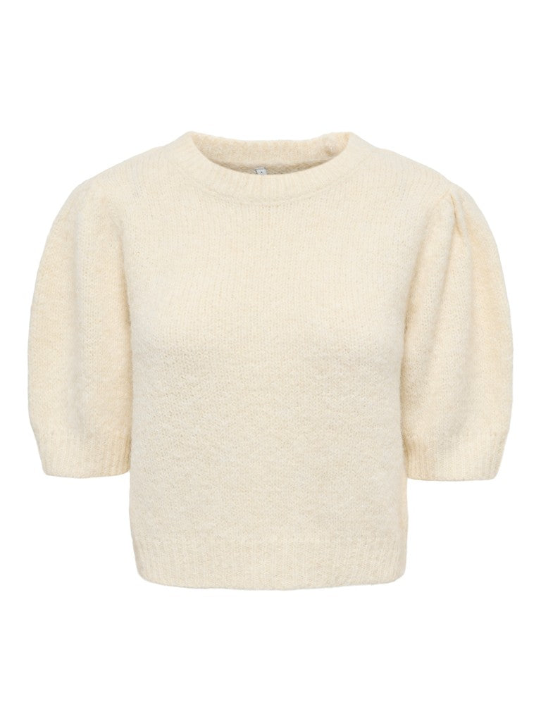 ONLY Nellie SS O-Neck Knit Pullover | Birch