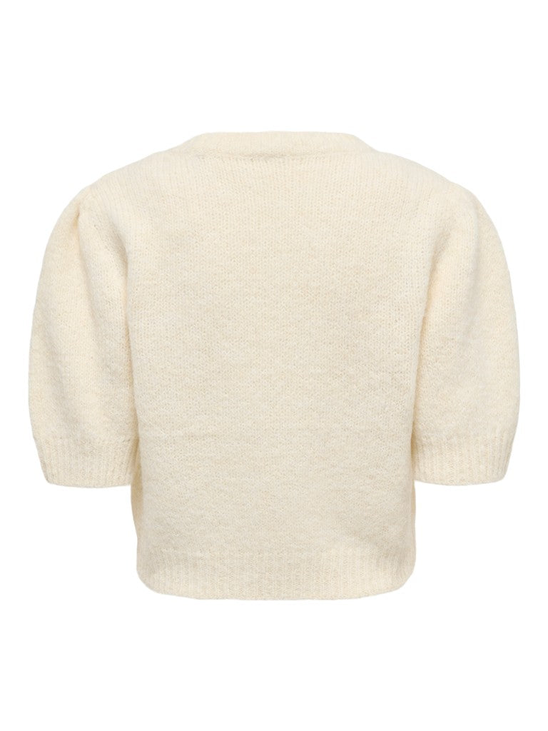 ONLY Nellie SS O-Neck Knit Pullover | Birch