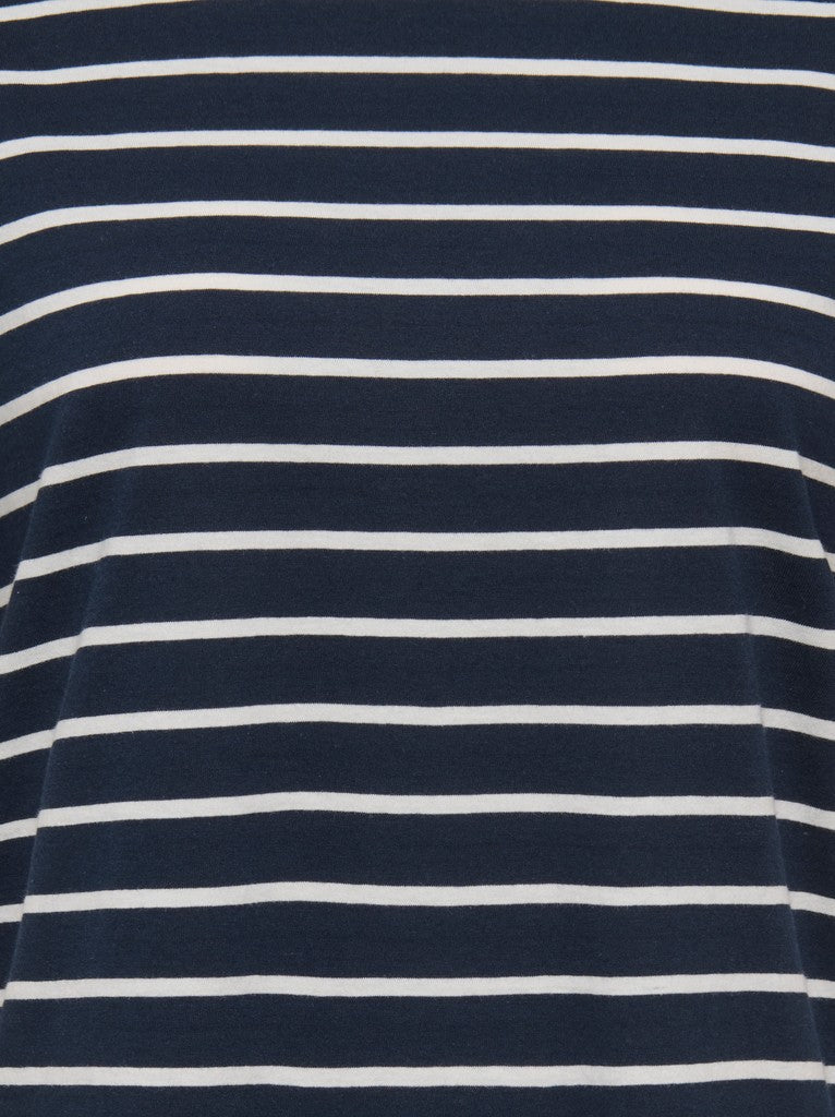 ONLY Happy S/S O-Neck Stripe Tee | Night Sky