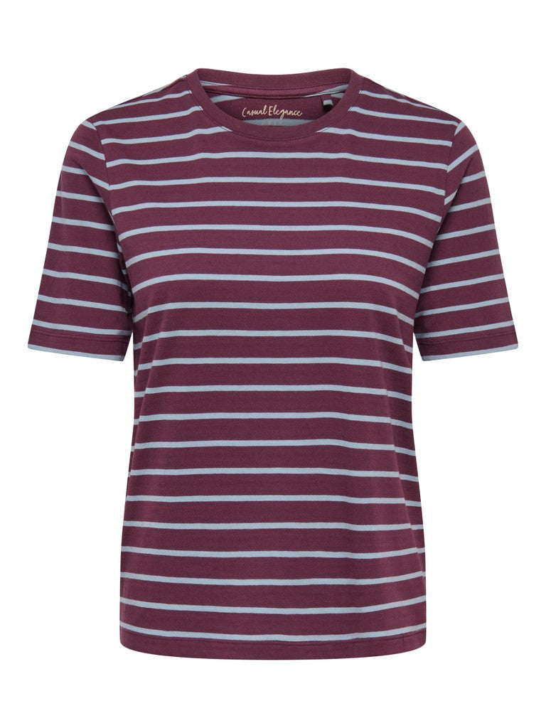 ONLY Happy S/S O-Neck Stripe Tee | Fig