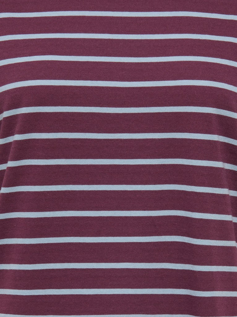 ONLY Happy S/S O-Neck Stripe Tee | Fig