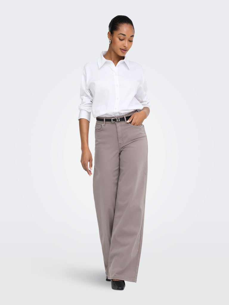 ONLY Madison Blush Wide Leg High Waist Jeans | Goat