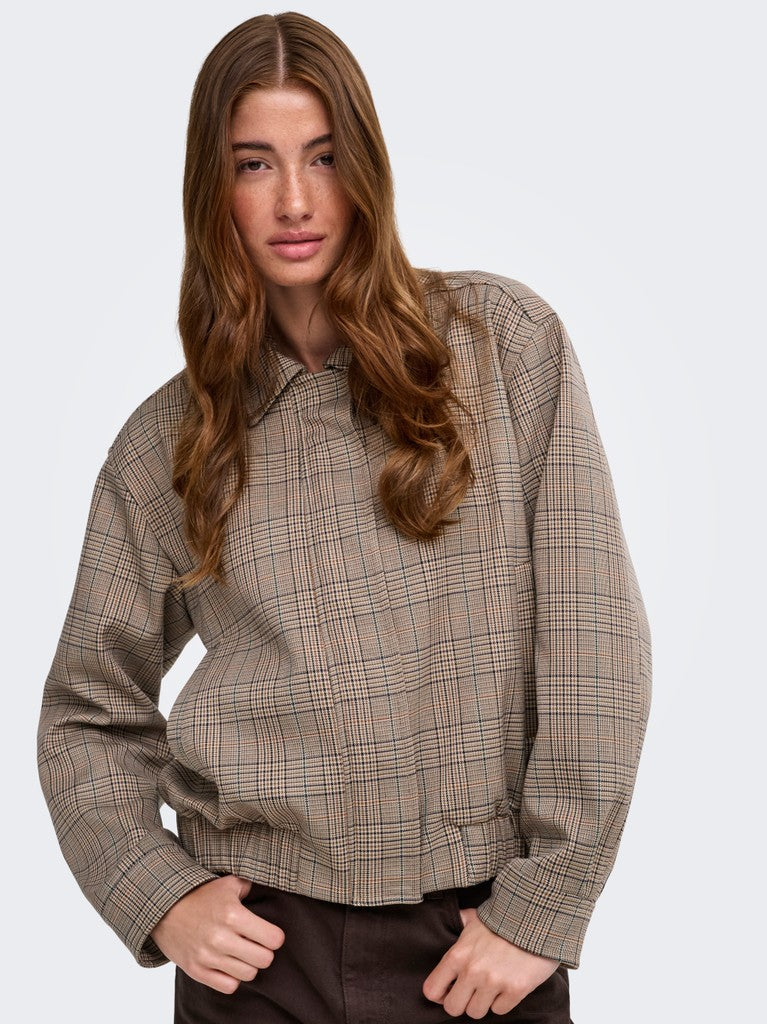 ONLY Ursula Check Bomber | Coconut