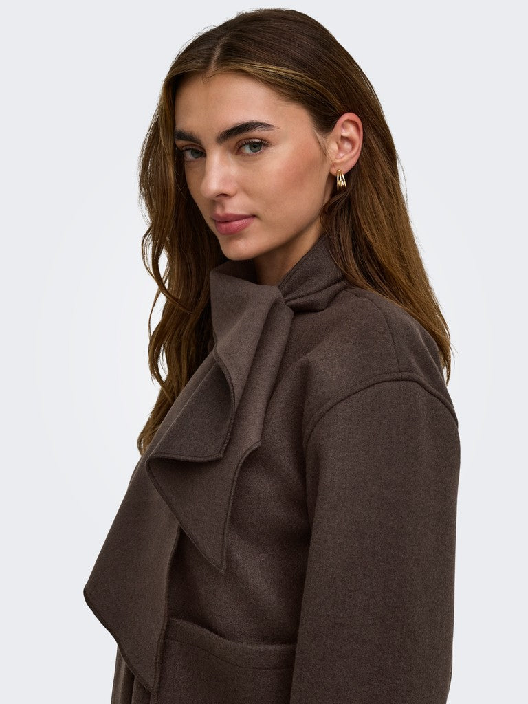 ONLY Carrie Scarf Jacket | Fudge
