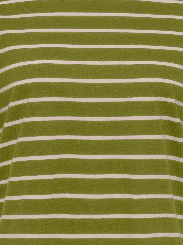 ONLY Happy S/S O-Neck Stripe Tee | Green