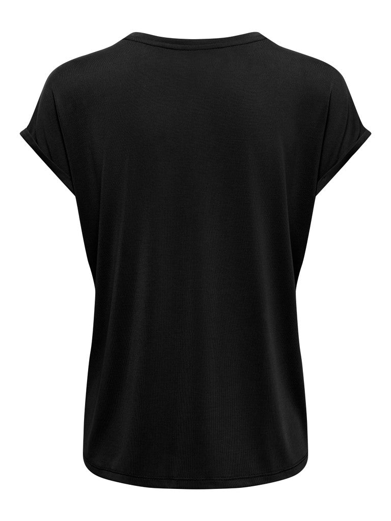 ONLY Free New Round Neck T-Shirt | Flowers Black