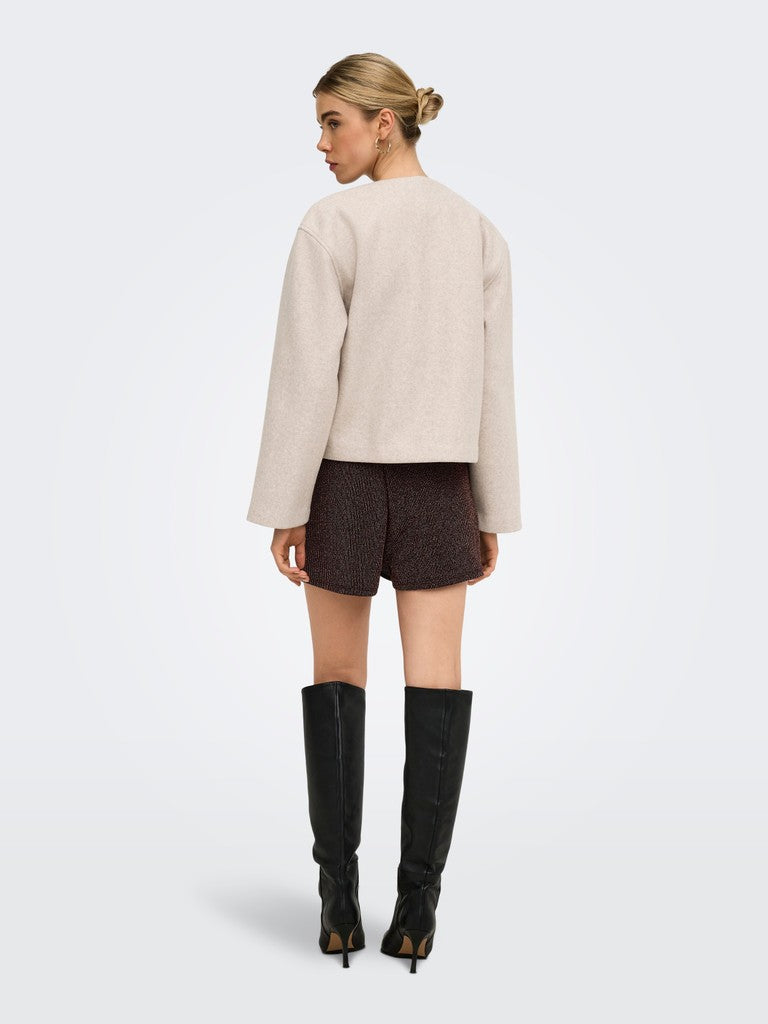 ONLY Carrie Scarf Jacket | Light Brown