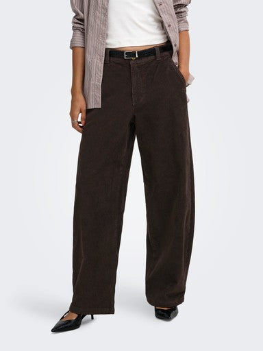 Only Blair-Global Barrel Cord Pants | Coffee 15378542