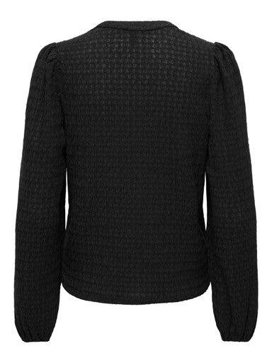 Only Ilse Long Sleeve V-Neck Top | Black 15384066
