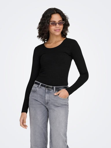 ONLY Live Love Long SleeveS Top | Black 15204712