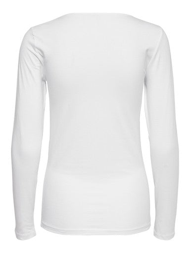 ONLY Live Love Long SleeveS Top | White 15204712