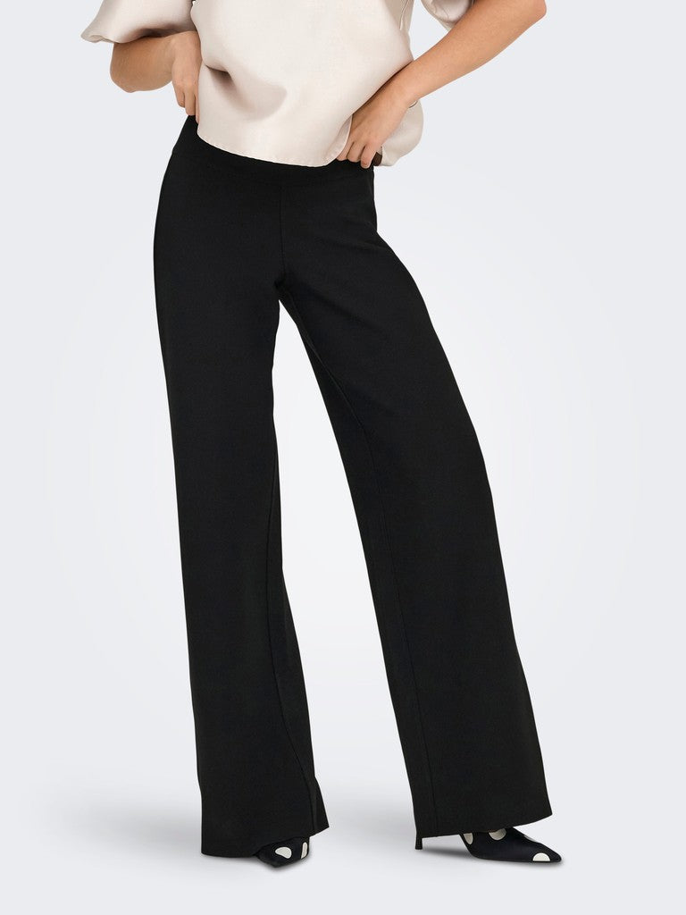 ONLY Clever Life High Waist Wide Leg Trousers | Black