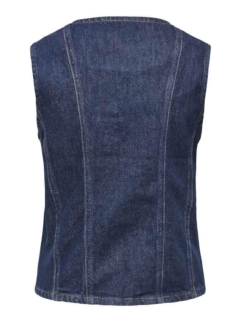 ONLY Aya S/L Fitted Denim Waistcoat