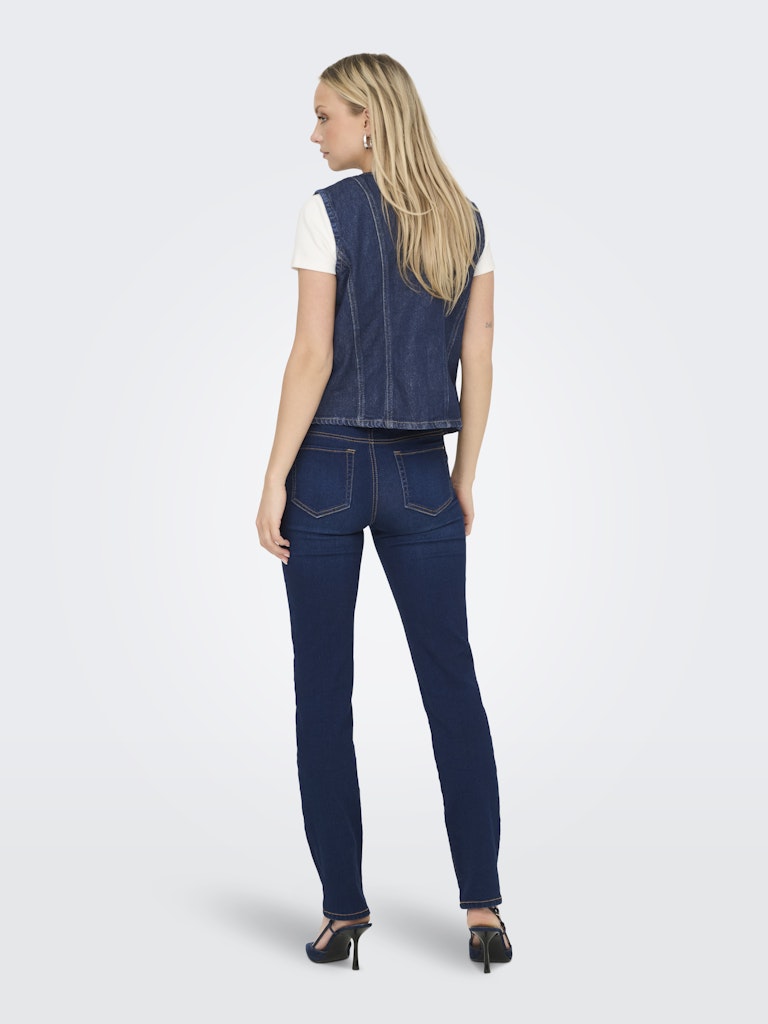 ONLY Aya S/L Fitted Denim Waistcoat
