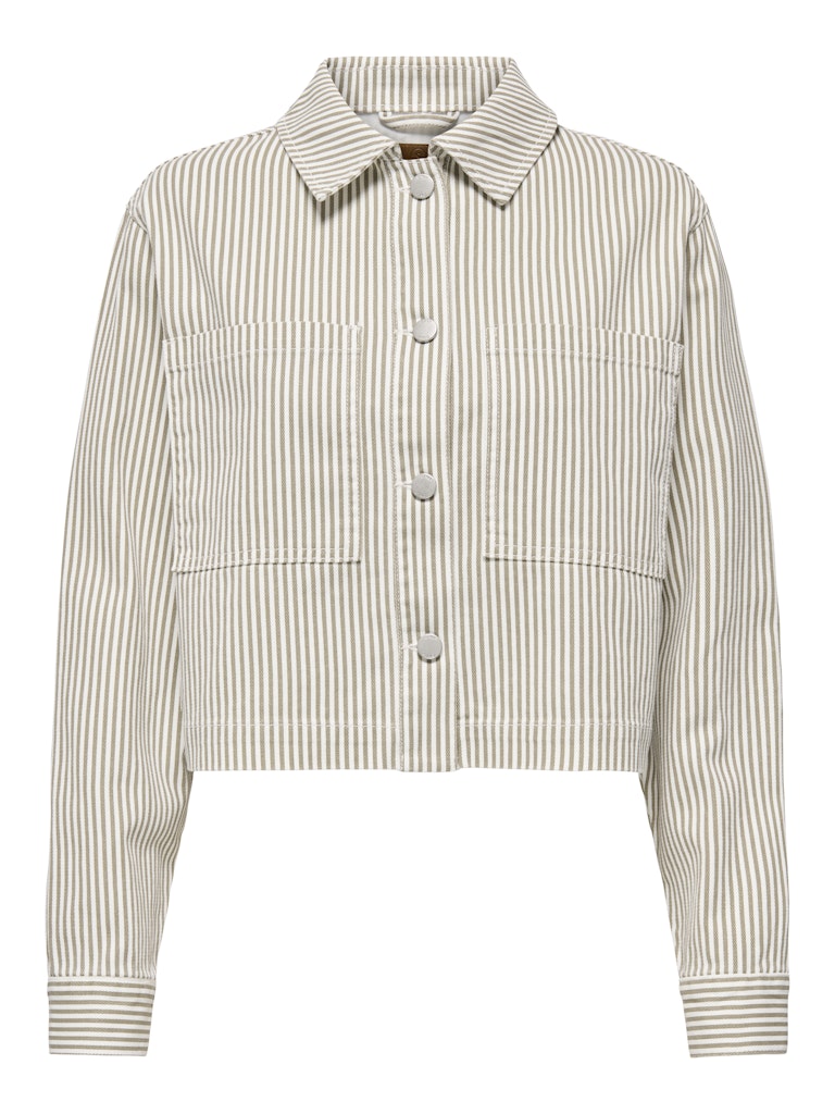 ONLY Naomi Stripe Jacket  | Brown Stripe