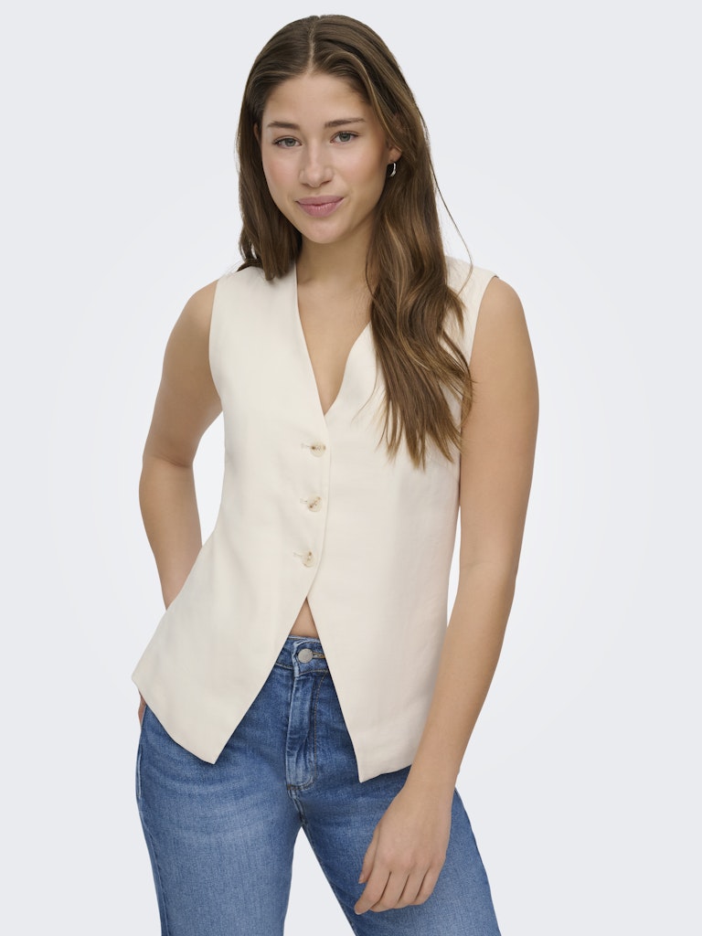 ONLY Tila Life S/L Waistcoat | Cloud Dancer