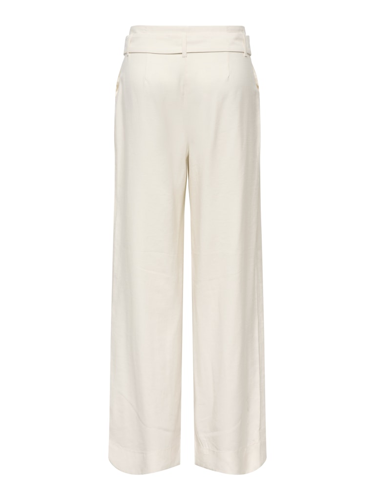 ONLY Tila Life HW Belt Wide Pants| Cloud Dancer