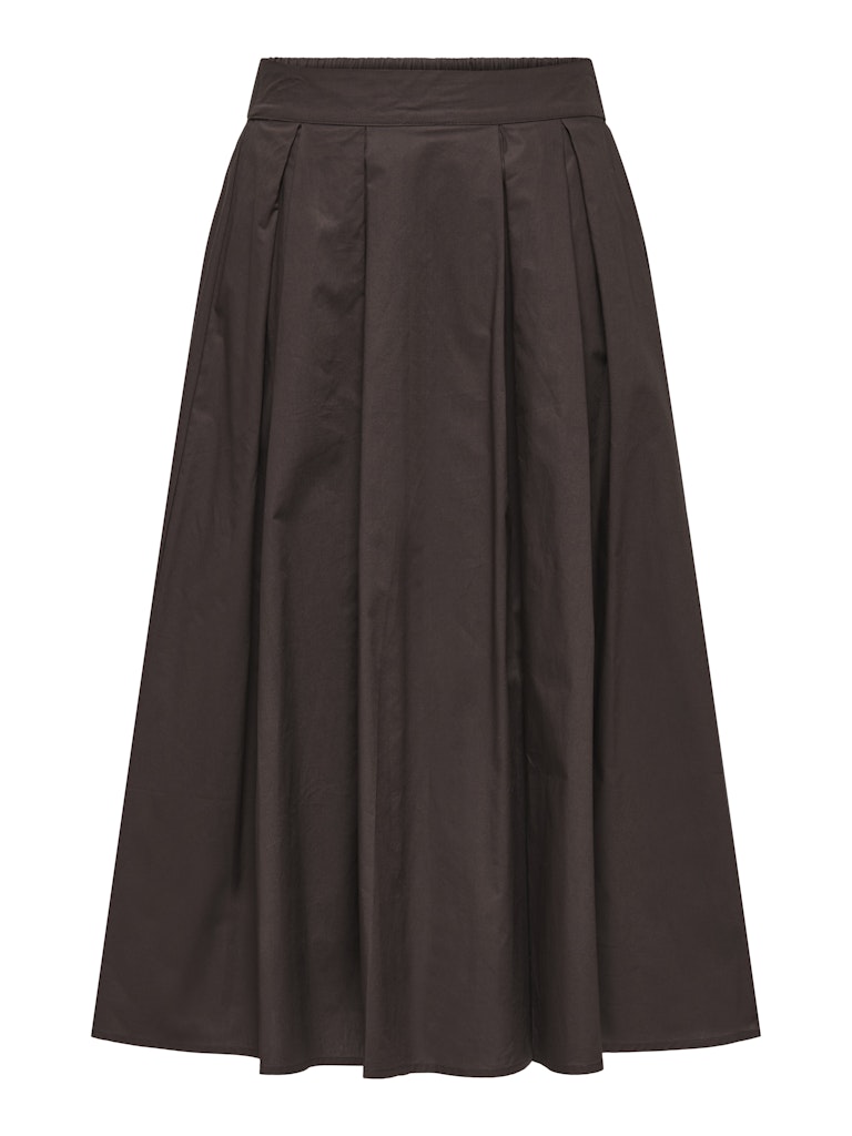ONLY Maila Long Pleat Skirt | Coffee