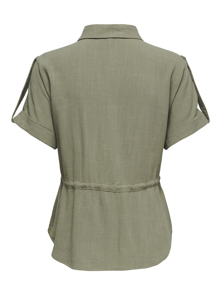 ONLY Siesta S/S  Linen Shirt  | Green