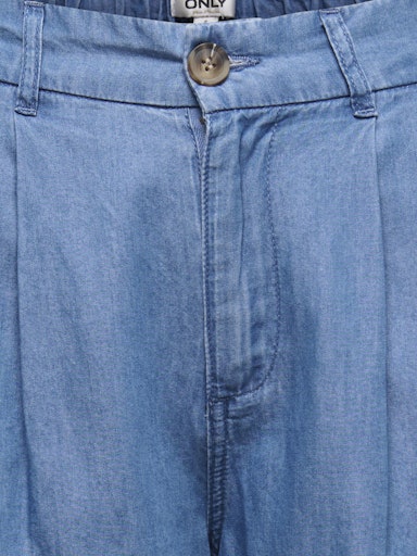 ONLY Bea Hight Waist Wide-Leg Denim Jeans  | Med Blue
