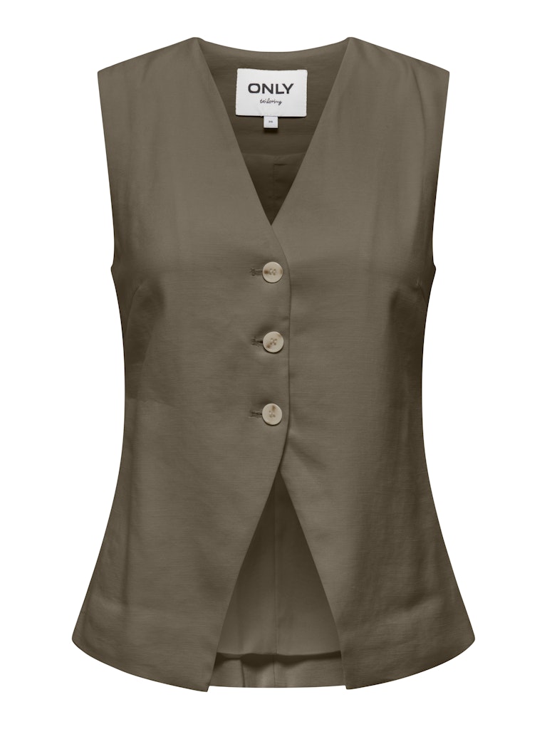 ONLY Tila Life S/L Waistcoat | Stone