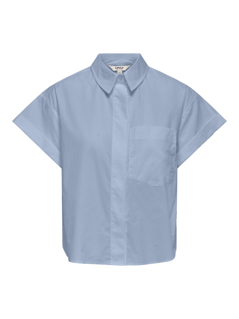 ONLY Keri S/S Fold Shirt | Blue