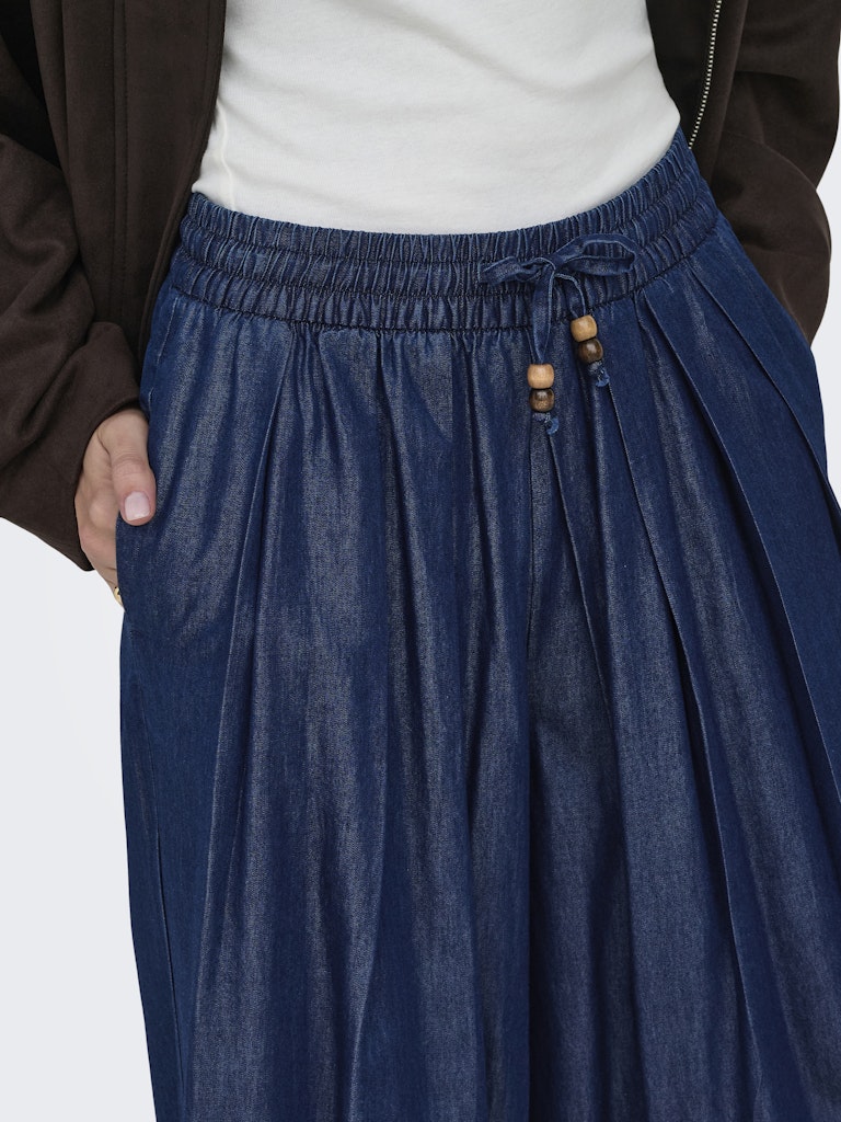 ONLY Bea Bead HW Wide Palazzo | Dark Blue