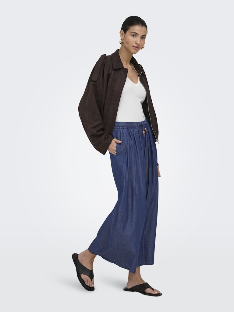 ONLY Bea Bead HW Wide Palazzo | Dark Blue