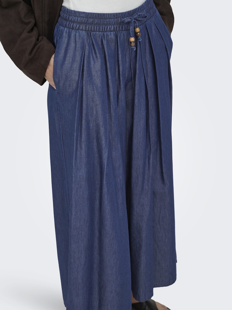 ONLY Bea Bead HW Wide Palazzo | Dark Blue