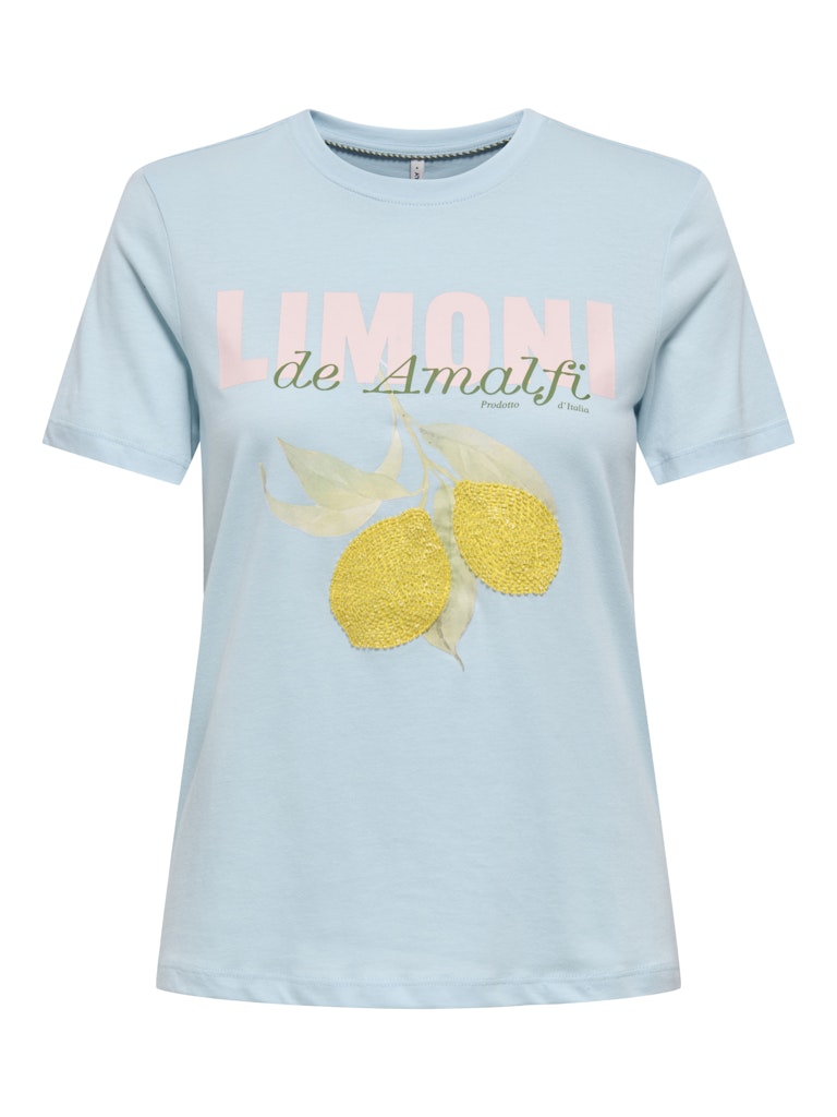 ONLY Kita S/S Pearl T-Shirt | Sky